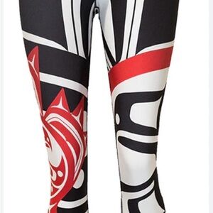 Canadian made - NoMiNoU legging’s popular eagle and raven design-